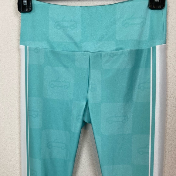 🥑5/$25 Goldsheep Leggings, Turquoise Joy Drive. Small - Picture 3 of 5